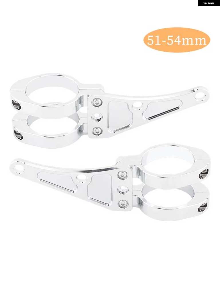 並行輸入品33MM-58MM ヘッドライト ブラケット マウント クランプ フォーク チューブ ライト ホルダー 54MM 49Mの画像