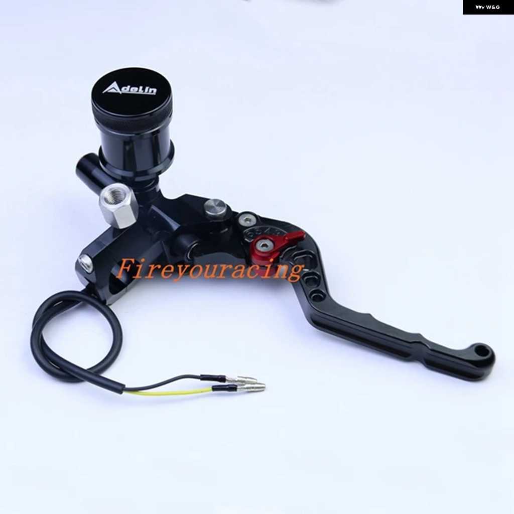 並行輸入品レバー ハンドルバー 油圧 クラッチ ブレーキ ポンプ マスター シリンダー オートバイ レーシング MOTO 汎用 ヤ_8