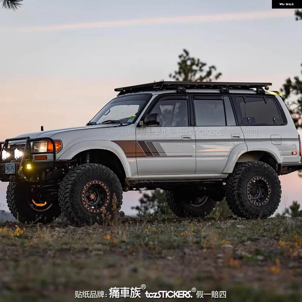 並行輸入品 車用 ステッカー トヨタ ランドクルーザー LC70 LC75 LC78