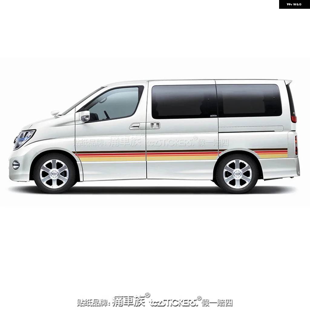 並行輸入品 車用ビニール ステッカー 日産 エルグランド E51 E52 