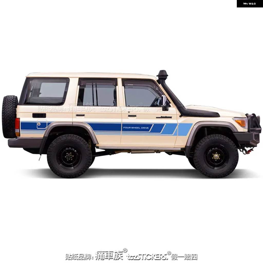 並行輸入品 車用 ステッカー トヨタ ランドクルーザー 76 LC76 LC80