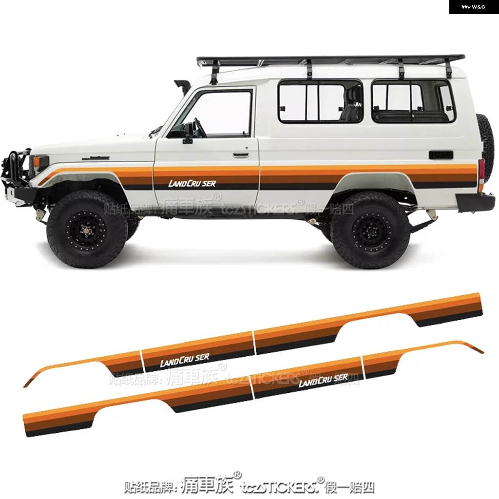 Lc75 Rear 並行輸入品車用 ステッカー トヨタ ランドクルーザー LC75 LC76 LC77 LC78 LC79 LC80 ボディ カスタム おしゃれ ...