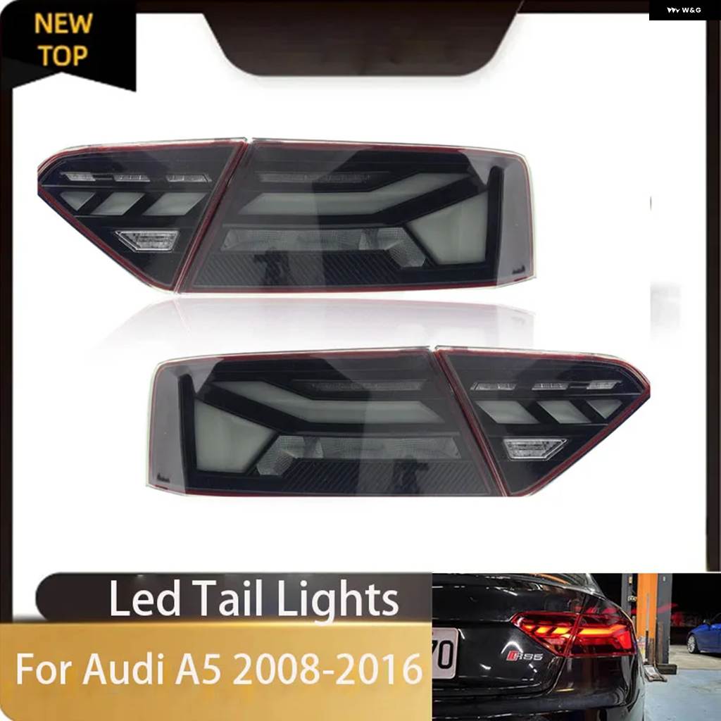 並行輸入品車用 テールライト プラグアンドプレイ アウディ A5 LED テールライト 2008-2016 テールランプ DRL シグナルプロジェクターレンズの画像