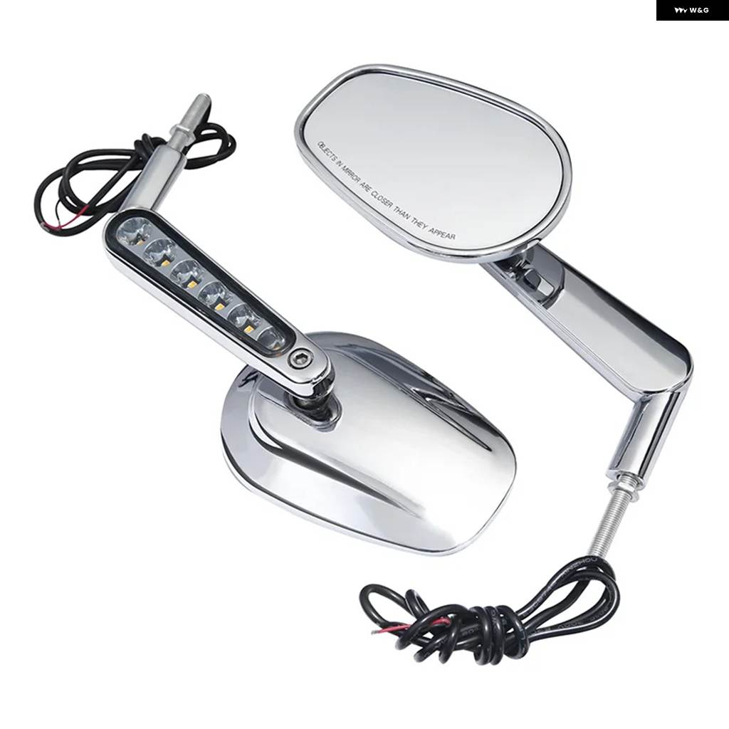 並行輸入品オートバイ マッスルリアビューサイド ミラー LED ウィンカーライト ハーレー V-ROD VRSCF 2009-2017 16の画像