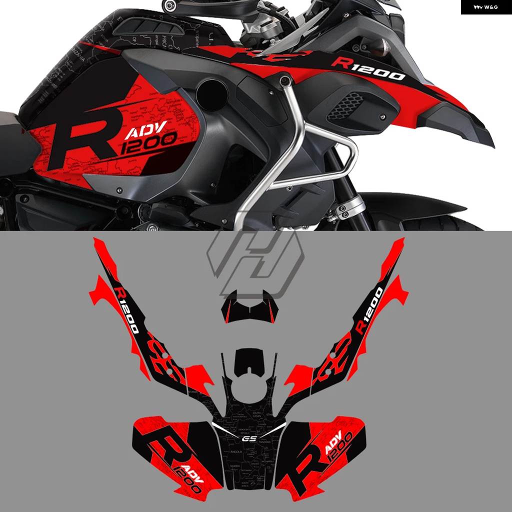 並行輸入品バイク デカール キット ケース BMW R1200GS アドベンチャー R1200 ADV 2014-2017_3