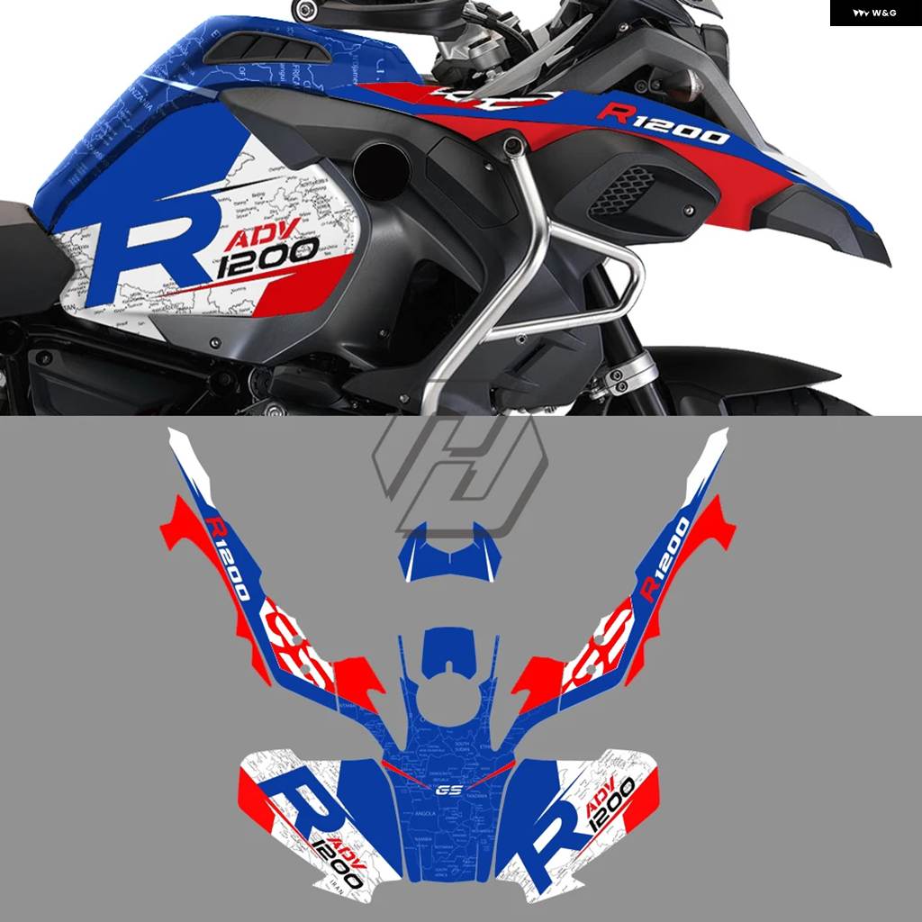 並行輸入品バイク デカール キット ケース BMW R1200GS アドベンチャー R1200 ADV 2014-2017_1