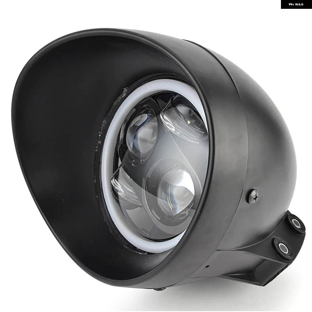 並行輸入品バイク ヘッドライト LED 5.75インチ バイク ライト システム ハーレー スポーツスター ダイナ ホンダ スズキの画像