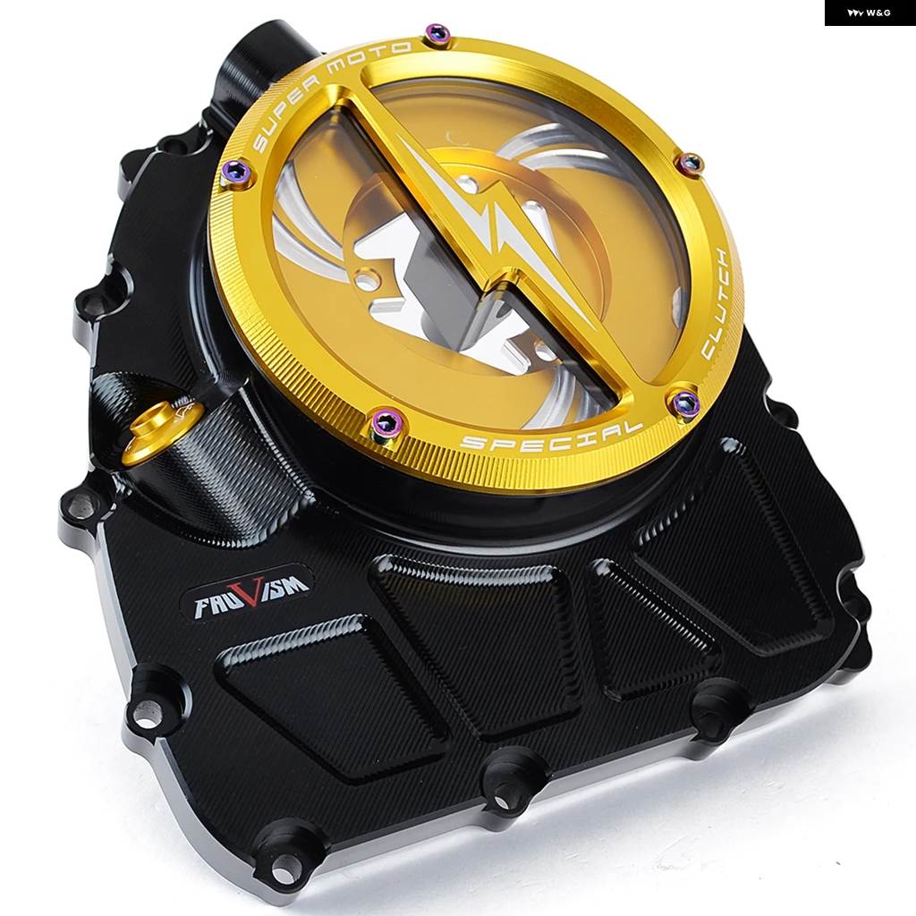 並行輸入品バイク クリアクラッチカバー BENELLI BN600 TNT600 600CC 2020 エンジン プロテクター ガの画像