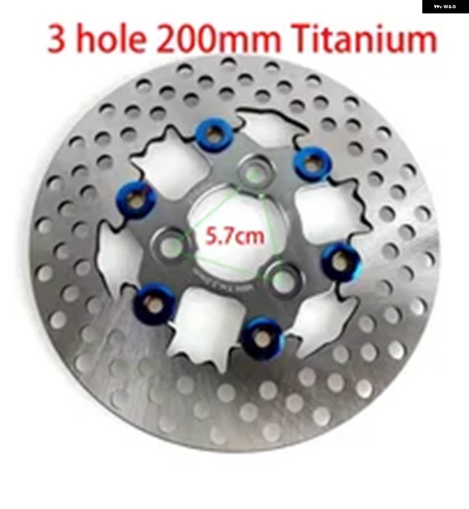 並行輸入品RPM 外径 200MM 220MM 2タイプ 1個 汎用 アルミ フローティングディスク オートバイ ブレーキ リアデの画像