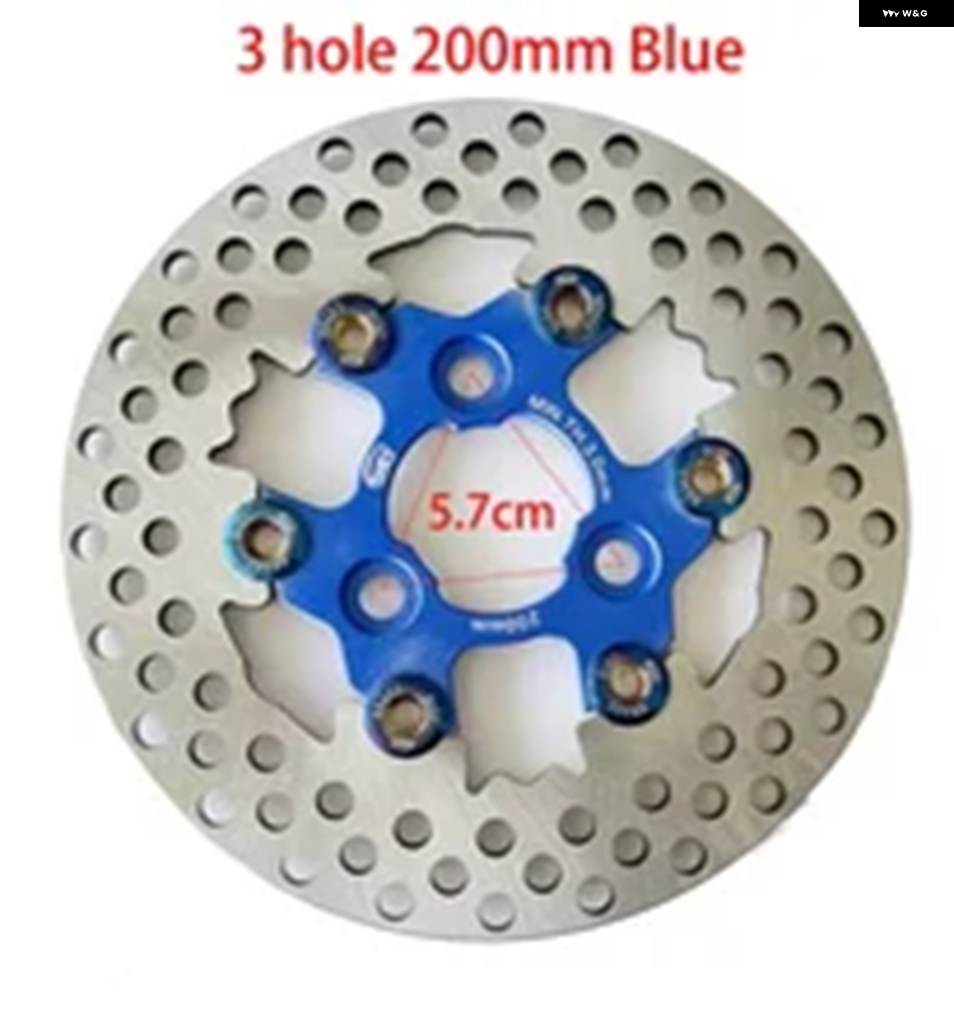 並行輸入品RPM 外径 200MM 220MM 2タイプ 1個 汎用 アルミ フローティングディスク オートバイ ブレーキ リアデの画像