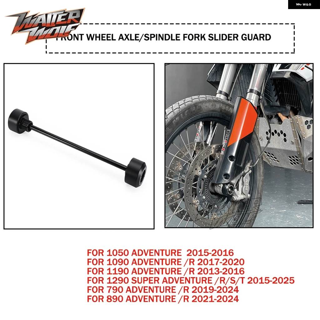 並行輸入品ホイールアクスルスピンドル フォーク スライダー クラッシュ プロテクター 1050 1090 1190 790 890アドベンチャー/R 1290スーパーアドベンチの画像