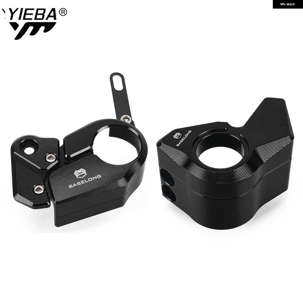 並行輸入品オートバイ フォーク ボトムシューガードカバー プロテクター CFMOTO 450MT IBEX450 450 MT IBEX 450 2025 フロントABSセンサーガードセットの画像