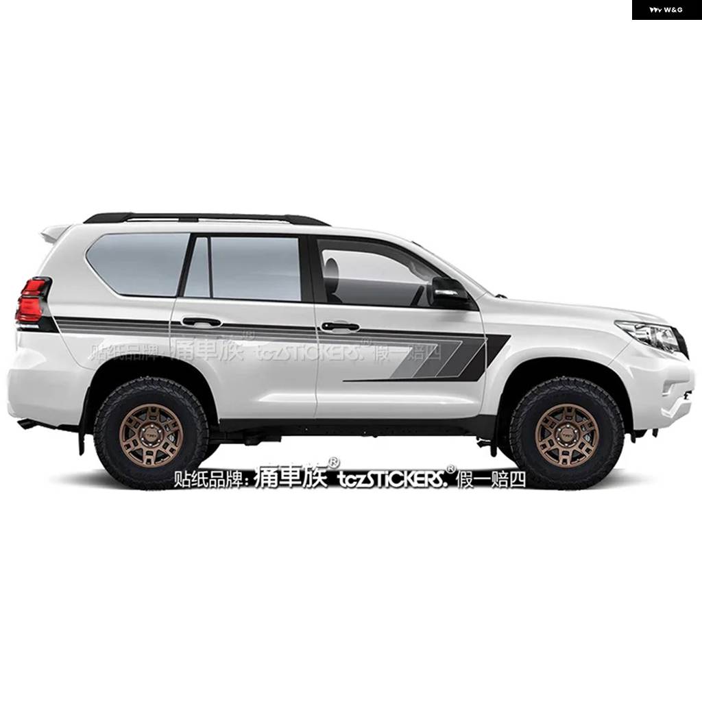 並行輸入品 ステッカー トヨタ プラド LC150 外観レトロスポーツ