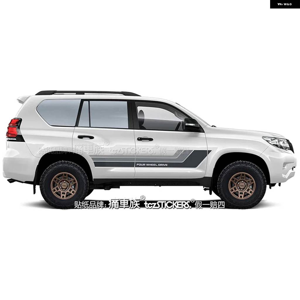 並行輸入品 ステッカー トヨタ プラド LC150 外観レトロスポーツ