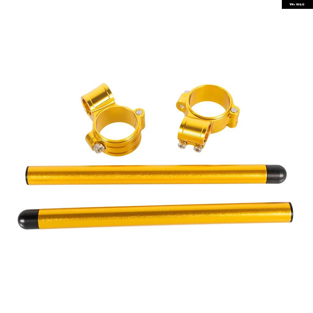 並行輸入品48MM バイク クリップオン 7/8インチ 22MM CNCアルミ ハンドルバー CBR600RR 2005-2019の画像