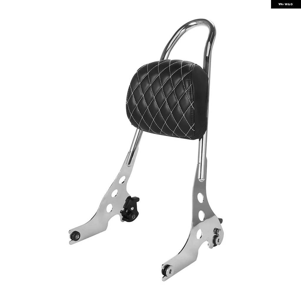 並行輸入品バイク リアパッセンジャーバックレスト パッド シーシーバー クッション ハーレー スポーツスター XL883 1200