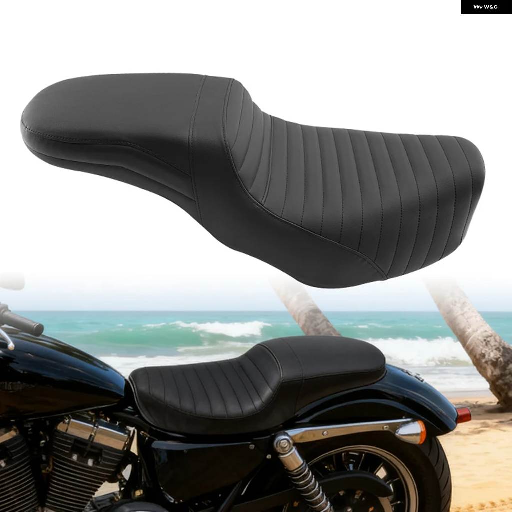 ブランド登録なし - 並行輸入品自動二輪車 向こう正面１番ウッド リアパッセンジャー用ツーアップ 座布団 腰掛け覆面すること ハーレー ダイナ スーパーグラ
