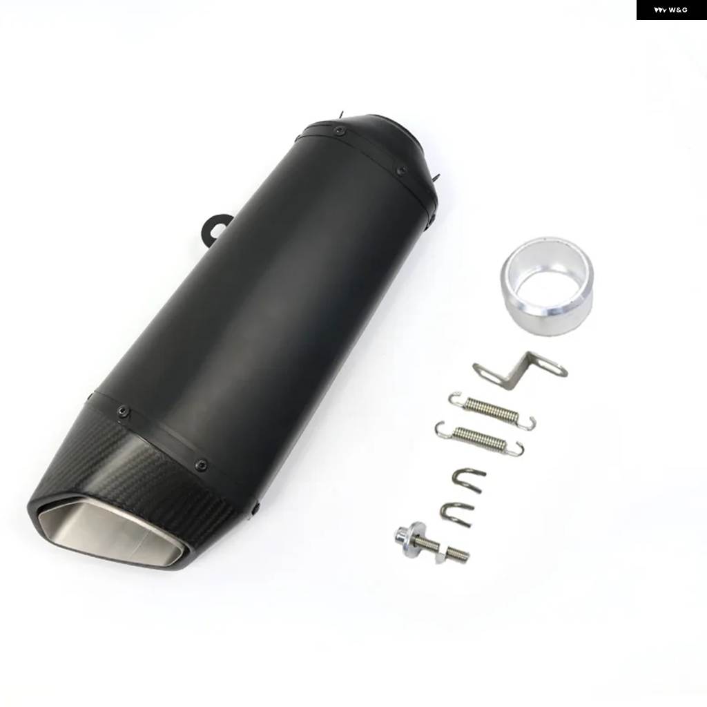 並行輸入品60MM バイク 排気GPマフラー 405MMビッグ パイプ ステンレス カーボン 600CC ヤマハ R1 R6 R3_1