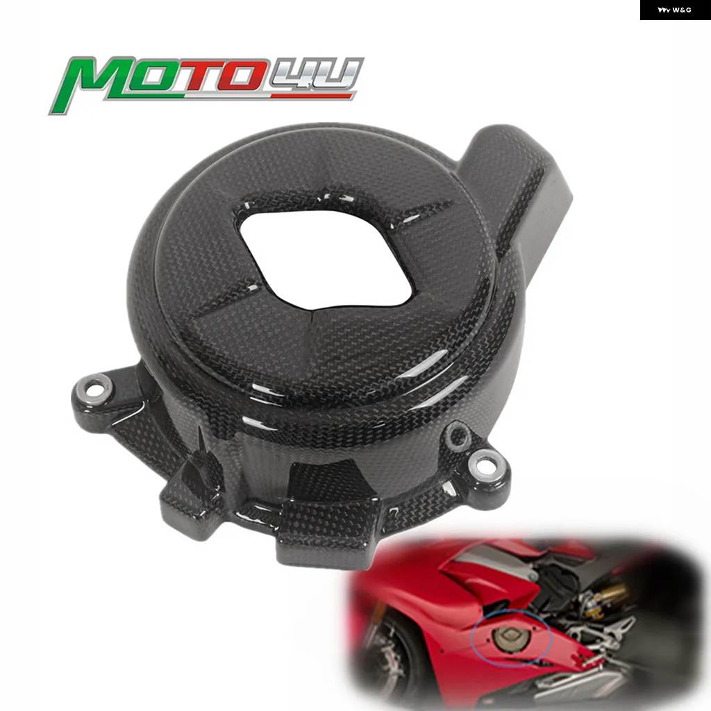 並行輸入品ドゥカティ パニガーレ V4 2018 - 21 100%カーボン マット/グロス リアルプレーンカーボン エンジン カ_1