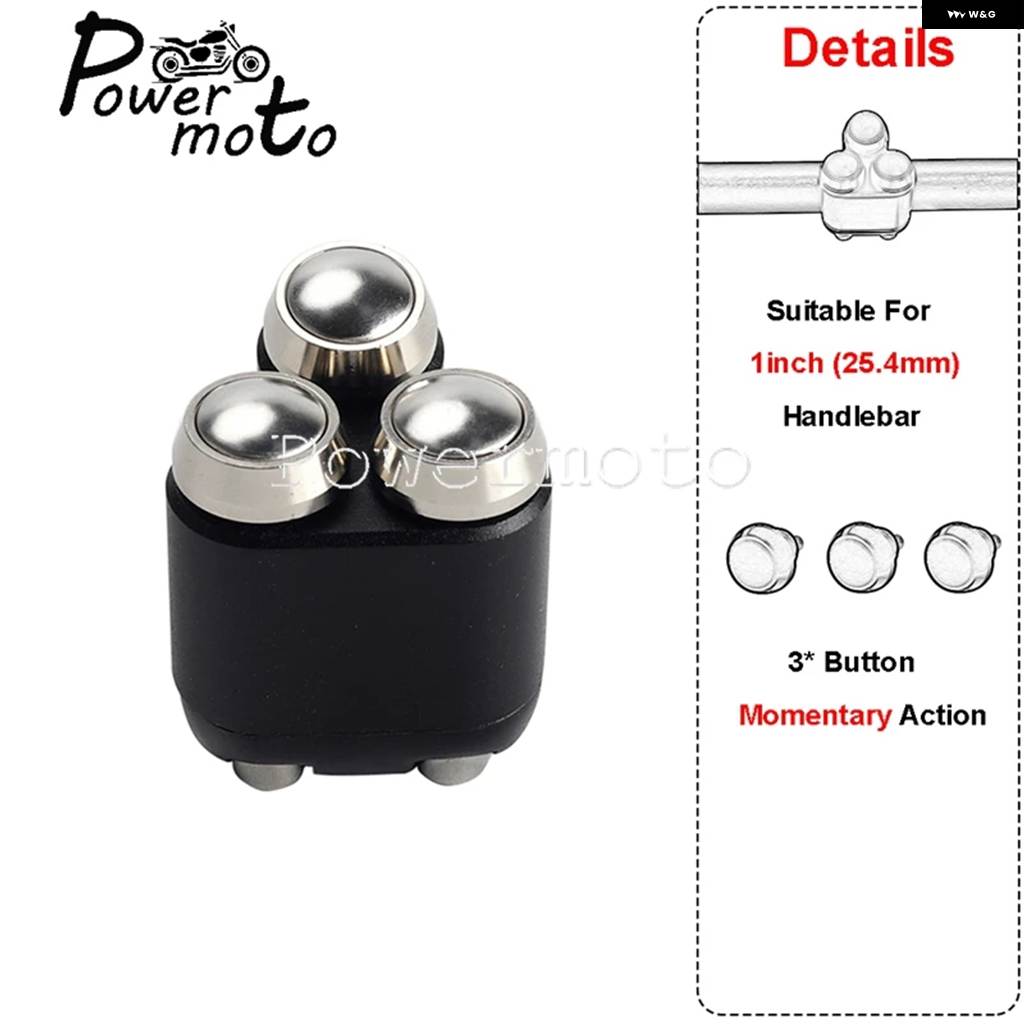 並行輸入品バイク 3 ボタン スイッチ カフェレーサー 25MM 22MM ハンドルバー スイッチ ホンダ CB CMCLCX SL BMW R6 R60 R80 ドゥカティ スクランブラーの画像