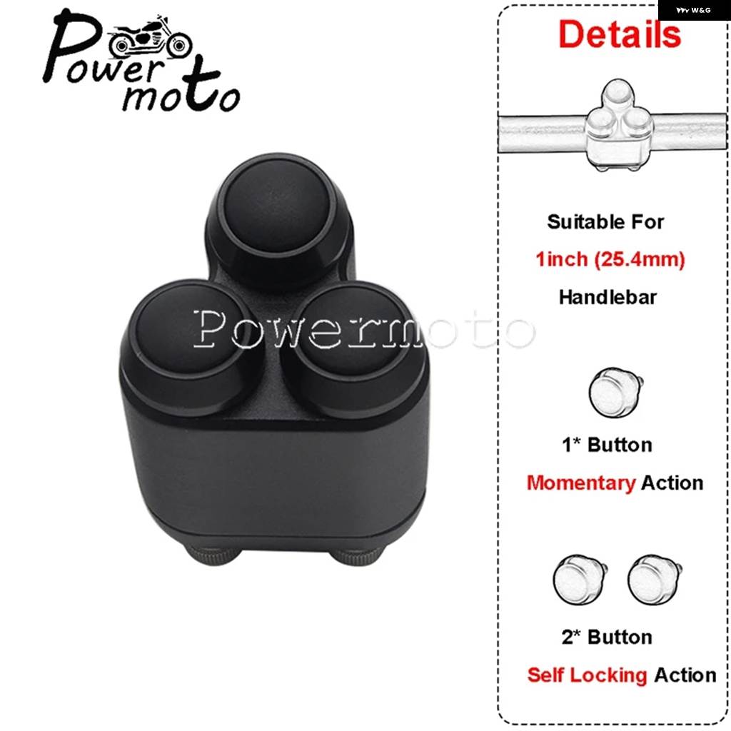 並行輸入品バイク 3 ボタン スイッチ カフェレーサー 25MM 22MM ハンドルバー スイッチ ホンダ CB CMCLCX SL BMW R6 R60 R80 ドゥカティ スクランブラーの画像