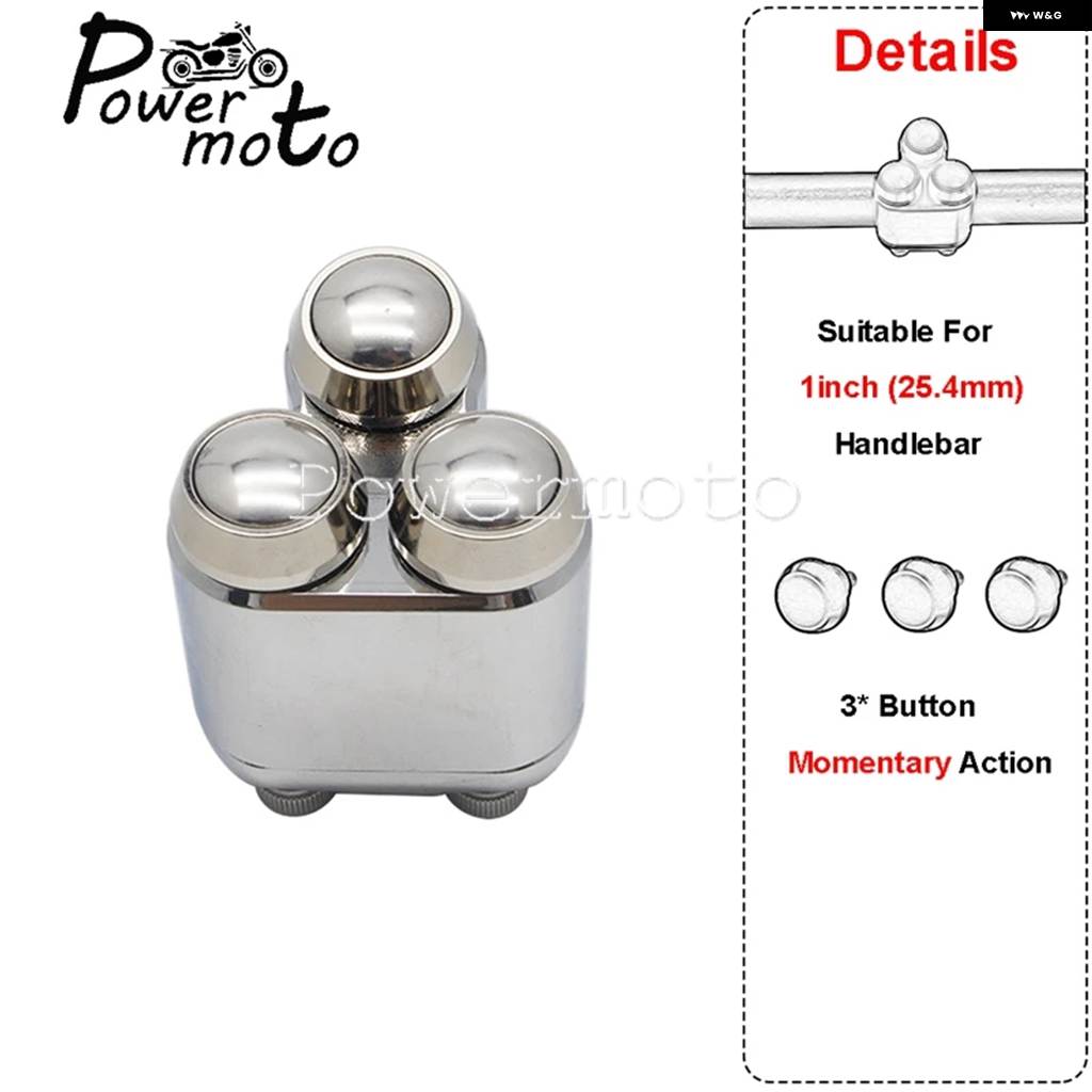 並行輸入品バイク 3 ボタン スイッチ カフェレーサー 25MM 22MM ハンドルバー スイッチ ホンダ CB CMCLCX SL BMW R6 R60 R80 ドゥカティ スクランブラーの画像