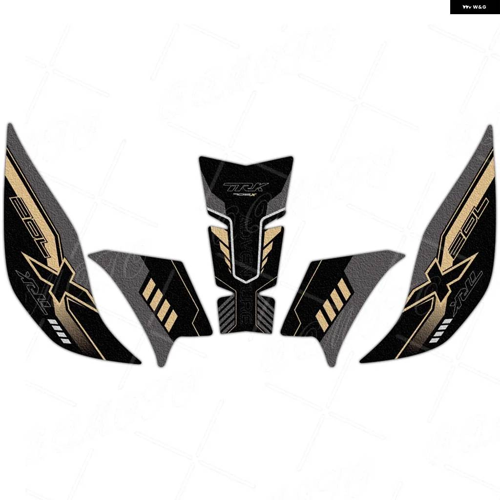 並行輸入品バイク アクセサリー 厚手フロステッド燃料タンク ステッカー プロテクター トラクション パッド デカール TRK702 TRK702X_5