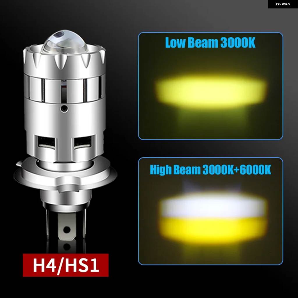 ブランド登録なし - 並行輸入品 スズキ SV650 自動二輪車 H4 LED 水晶体 前照灯 レトロ ハイロービーム エンデューロ HS1 9003 モト 向こう正面照明ランプ