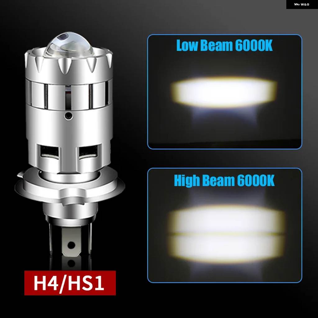ブランド登録なし - 並行輸入品 スズキ SV650 自動二輪車 H4 LED 水晶体 前照灯 レトロ ハイロービーム エンデューロ HS1 9003 モト 向こう正面照明ランプ