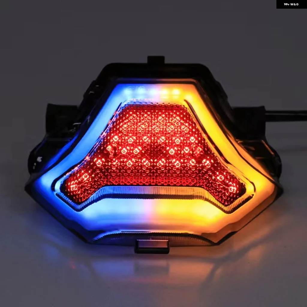 並行輸入品 バイク LED テールライト モト リア ブレーキライト インジケーター ランプ ヤマハ MT03 MT25 2014-2020 R3 R25 2013-2020 MT07の画像