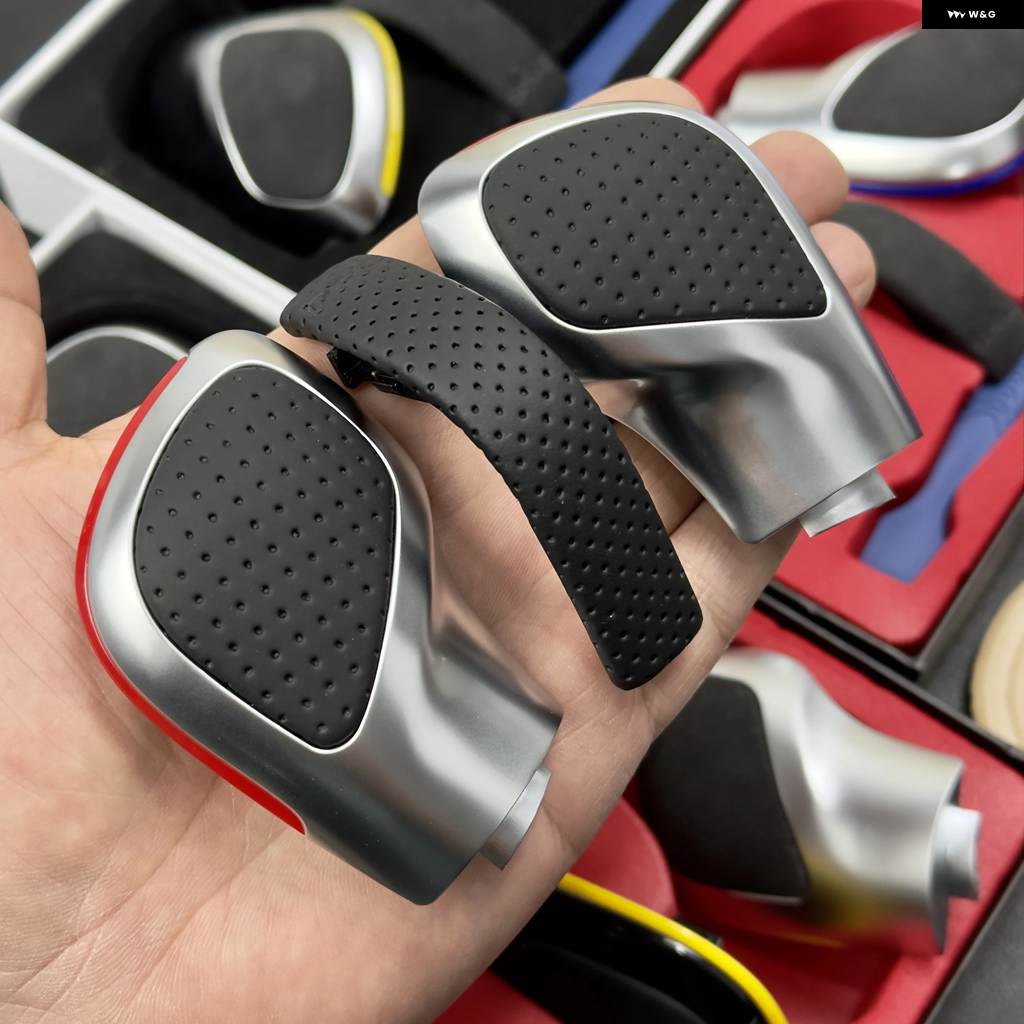 並行輸入品 ブラックレザー ギア シフト ノブサイドカバー マットDSG VW GOLF 6 7 R G TI PASSAT B7 B8 CC R20 JETTA MK6 GLI | ブランド登録なし | 04