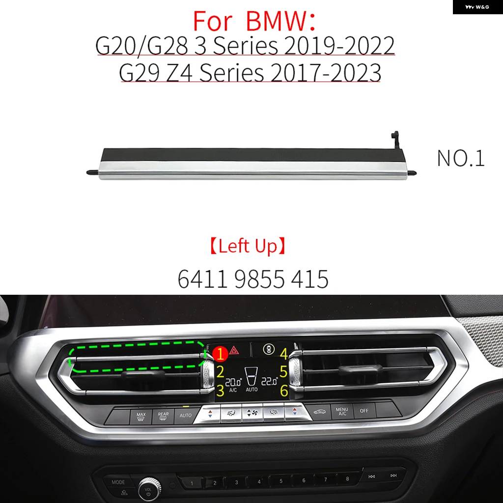 ブランド登録なし - 並行輸入品 BMW G20 G29 G01 車用 向こう正面 エアベント 食べ物屋 ゼムクリップ 刈り込み 一部分 空調設備 吹逃げ道 リペアキット B