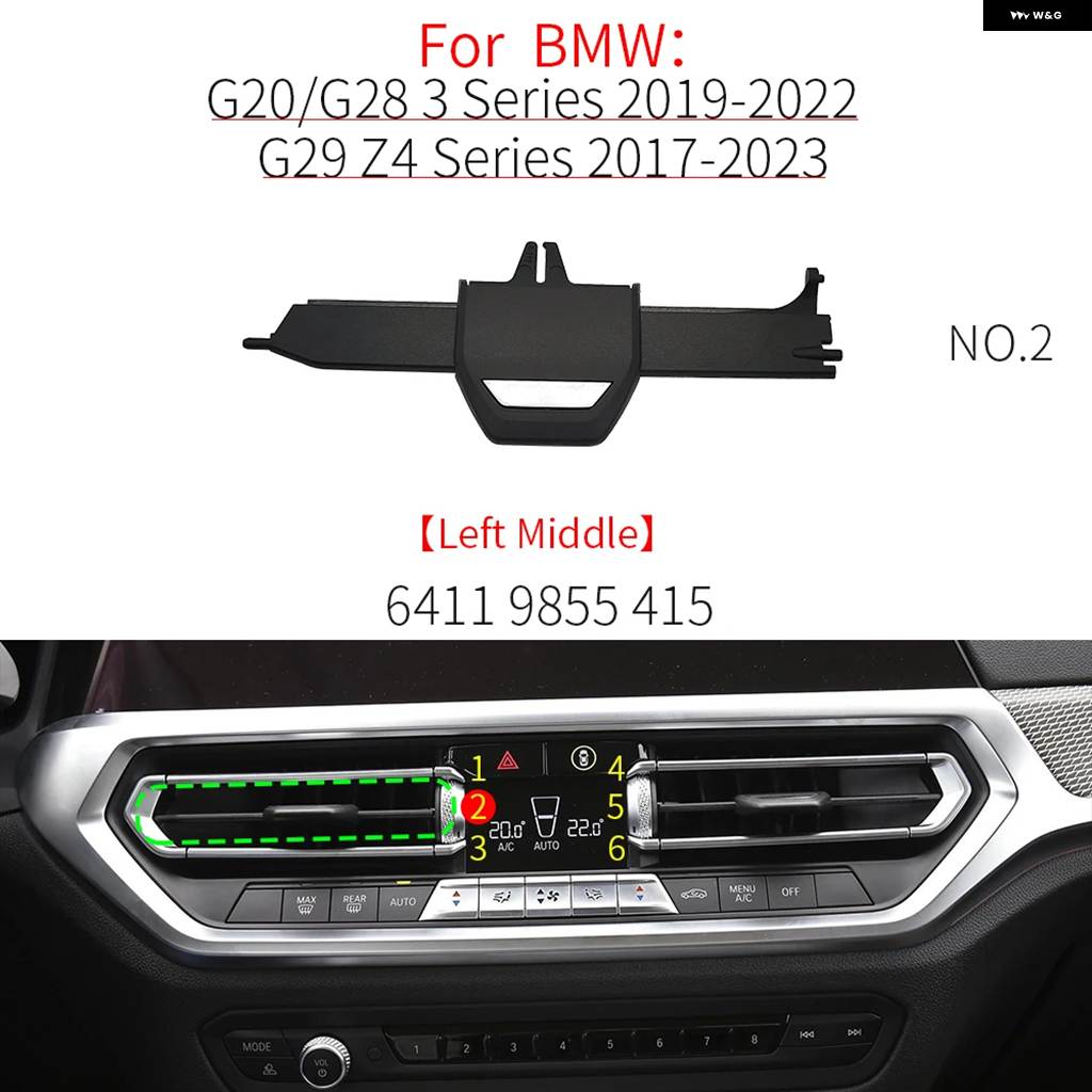 ブランド登録なし - 並行輸入品 BMW G20 G29 G01 車用 向こう正面 エアベント 食べ物屋 ゼムクリップ 刈り込み 一部分 空調設備 吹逃げ道 リペアキット B