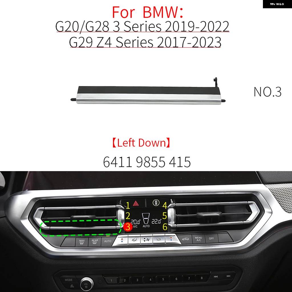 ブランド登録なし - 並行輸入品 BMW G20 G29 G01 車用 向こう正面 エアベント 食べ物屋 ゼムクリップ 刈り込み 一部分 空調設備 吹逃げ道 リペアキット B