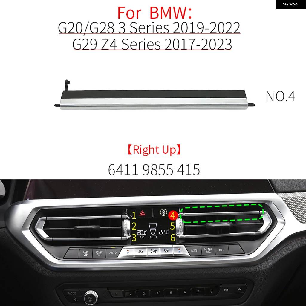 ブランド登録なし - 並行輸入品 BMW G20 G29 G01 車用 向こう正面 エアベント 食べ物屋 ゼムクリップ 刈り込み 一部分 空調設備 吹逃げ道 リペアキット B