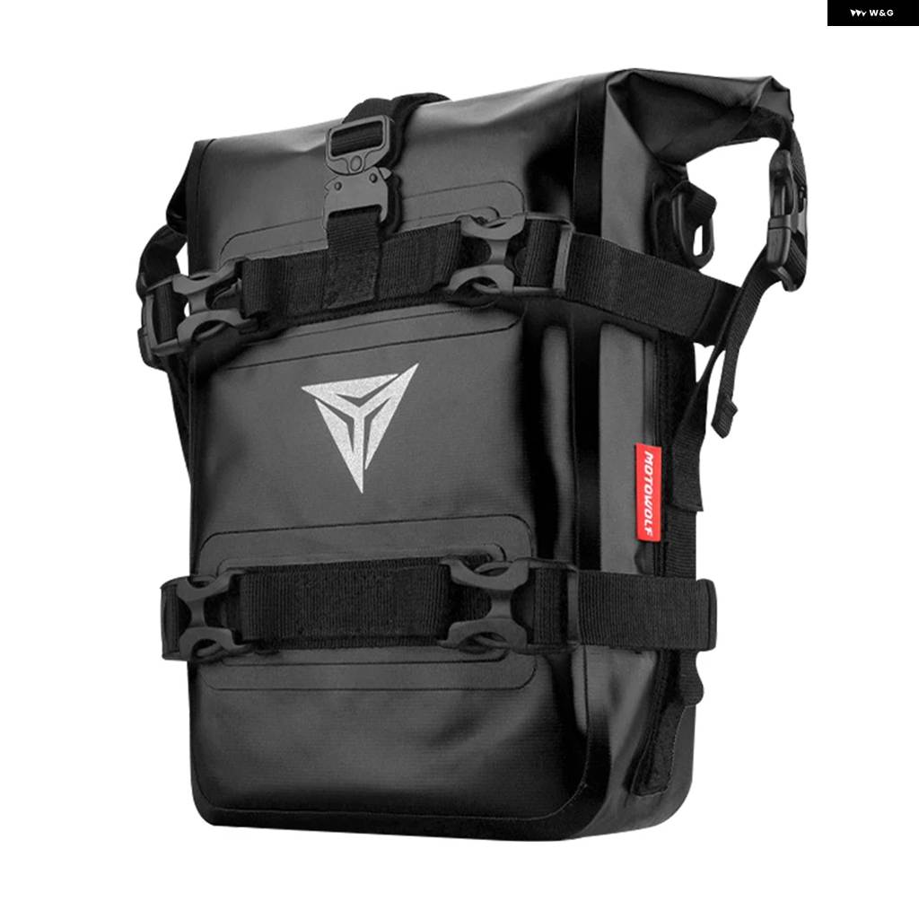 並行輸入品 バイクフロント バンパー バッグ テールバッグ バイクサイドバッグ 8L 完全 防水 モトサドルパニアバッグの画像