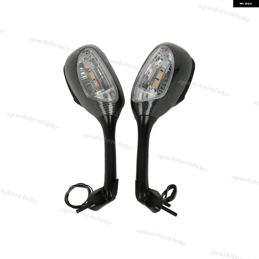 並行輸入品 LED スモーク リアビュー サイドミラー ウィンカーライト K6 K8 GSXR600 750 2006-2010 /K5 K7 GSXR1000 2005-2008の画像