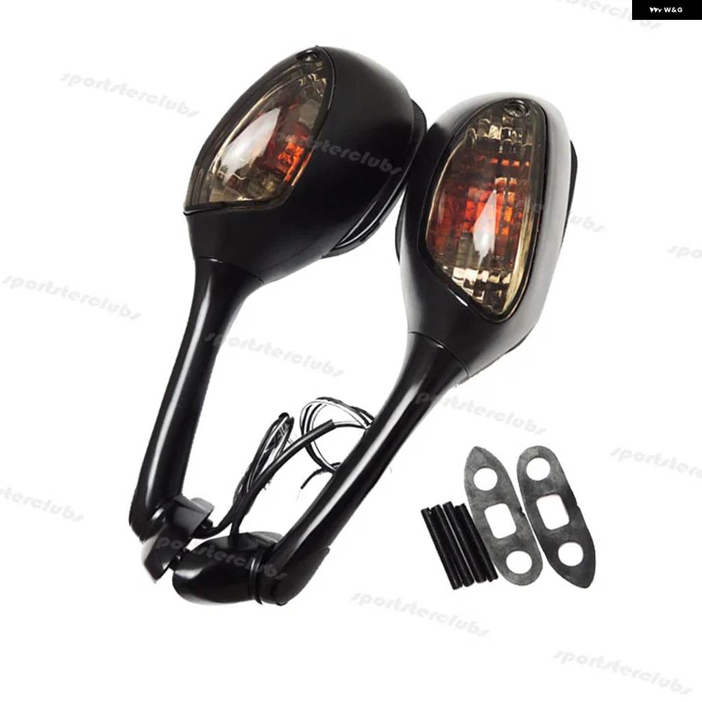 並行輸入品 LED スモーク リアビュー サイドミラー ウィンカーライト K6 K8 GSXR600 750 2006-2010 /K5 K7 GSXR1000 2005-2008の画像