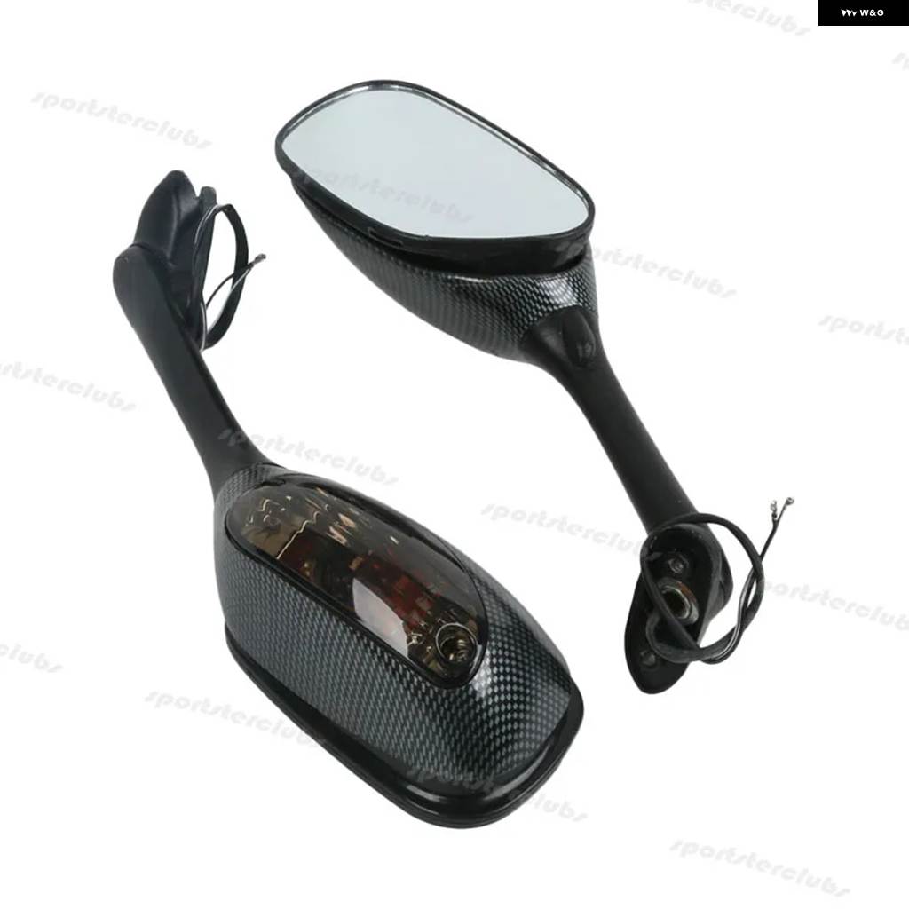 並行輸入品 LED スモーク リアビュー サイドミラー ウィンカーライト K6 K8 GSXR600 750 2006-2010 /K5 K7 GSXR1000 2005-2008の画像