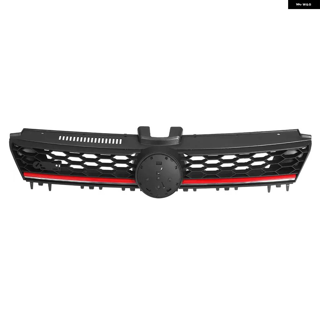 並行輸入品 ABSフロント グリル センター グリル ハニカムメッシュ フォルクスワーゲン ゴルフ 7 MK7 2014 2015 2016用の画像