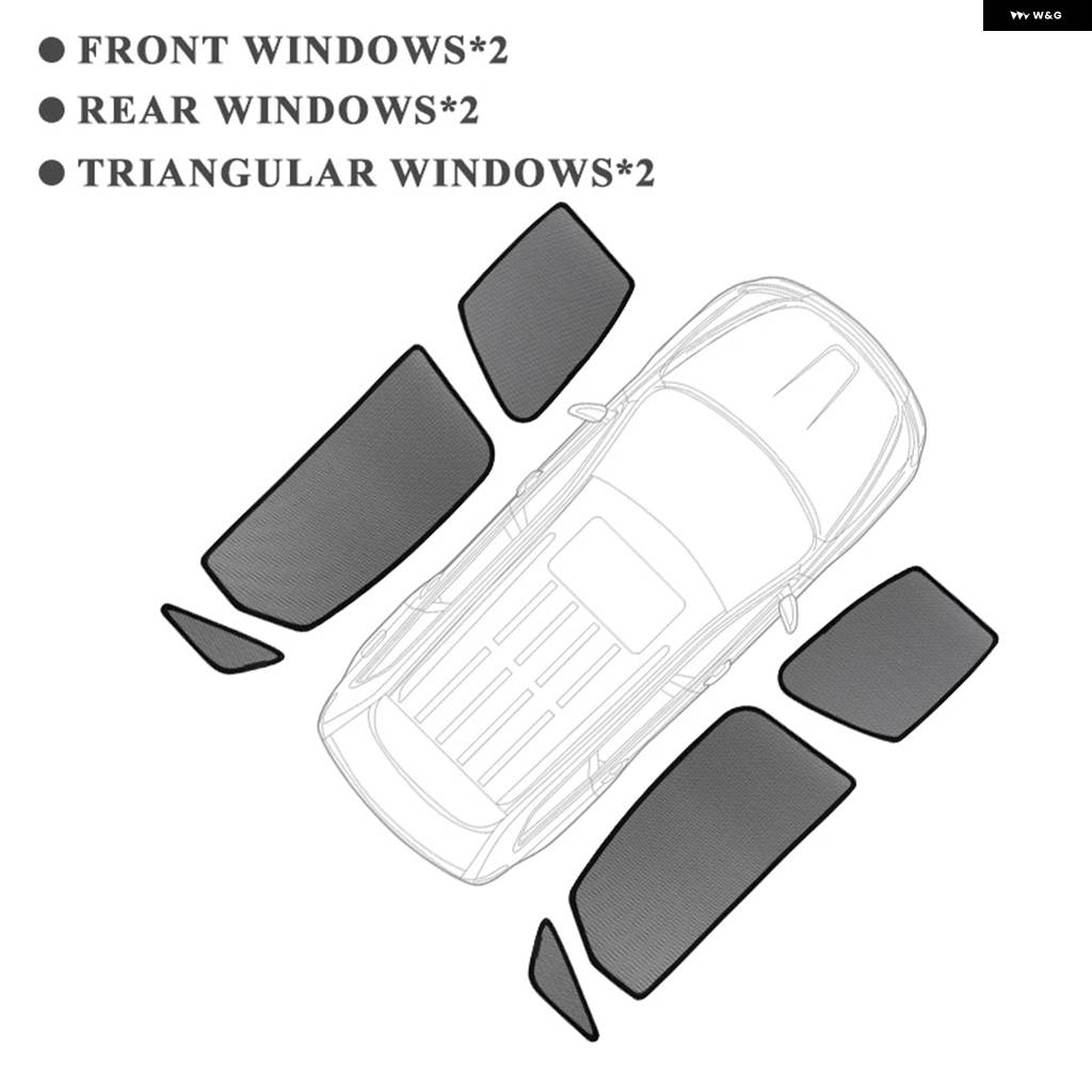 並行輸入品 ジープ ラングラー サハラ 4ドア 2019-2023 2024 用 マグネット式車窓カーテン シャドーメッシュ ガラスシェード_5
