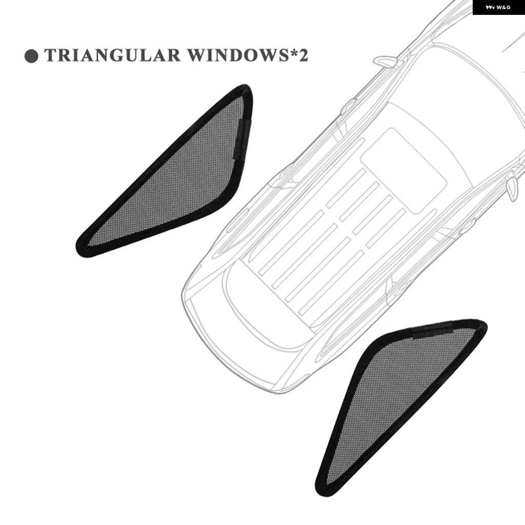 並行輸入品 ジープ ラングラー サハラ 4ドア 2019-2023 2024 用 マグネット式車窓カーテン シャドーメッシュ ガラスシェード_1
