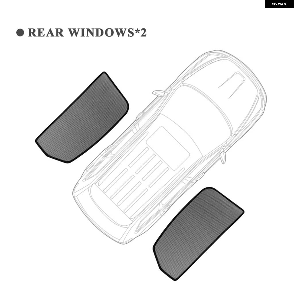 並行輸入品 ジープ ラングラー サハラ 4ドア 2019-2023 2024 用 マグネット式車窓カーテン シャドーメッシュ ガラスシェード_3