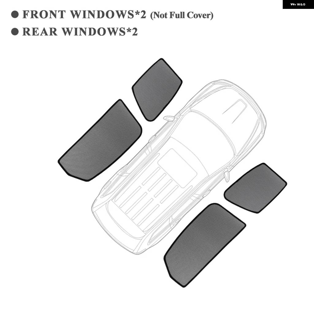 並行輸入品 ジープ ラングラー サハラ 4ドア 2019-2023 2024 用 マグネット式車窓カーテン シャドーメッシュ ガラスシェード_4