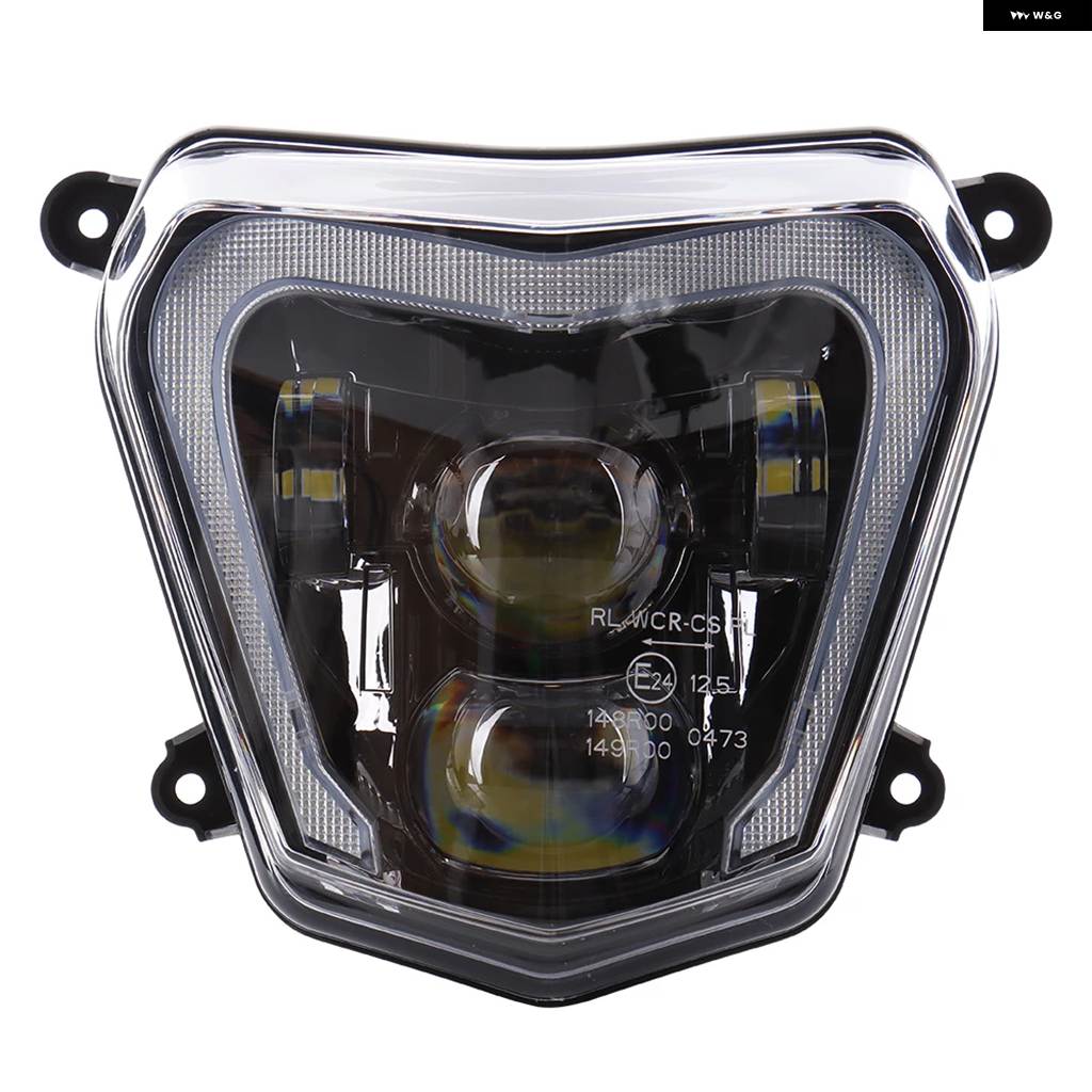 並行輸入品 KTM DUKE 690 R 690R 2012-2016 - 19 E24 E-MARK オートバイ ヘッドライト ランプ H4 バルブ DRL LED ヘッドライトの画像