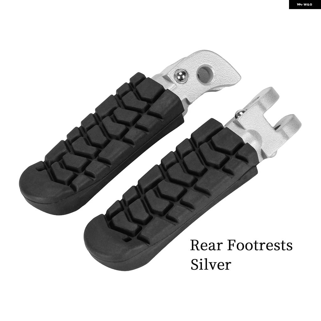 並行輸入品 フロント/リア フットレスト 690 ENDURO R 690/790/890 DUKE 1290 SUPER ADV 990/1050/1090 バイク ペダル シルバー/の画像