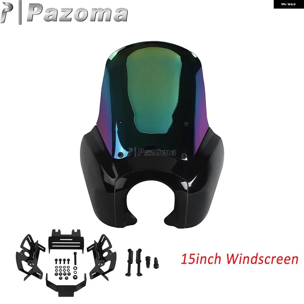 並行輸入品 フロント ヘッドライト ウインドシールドマスクカバー オートバイ T-SPORT フェアリング ハーレー ソフテイル ストリ
