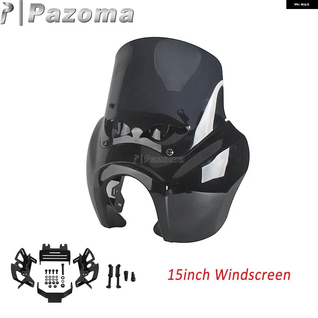 並行輸入品 フロント ヘッドライト ウインドシールドマスクカバー オートバイ T-SPORT フェアリング ハーレー ソフテイル ストリ