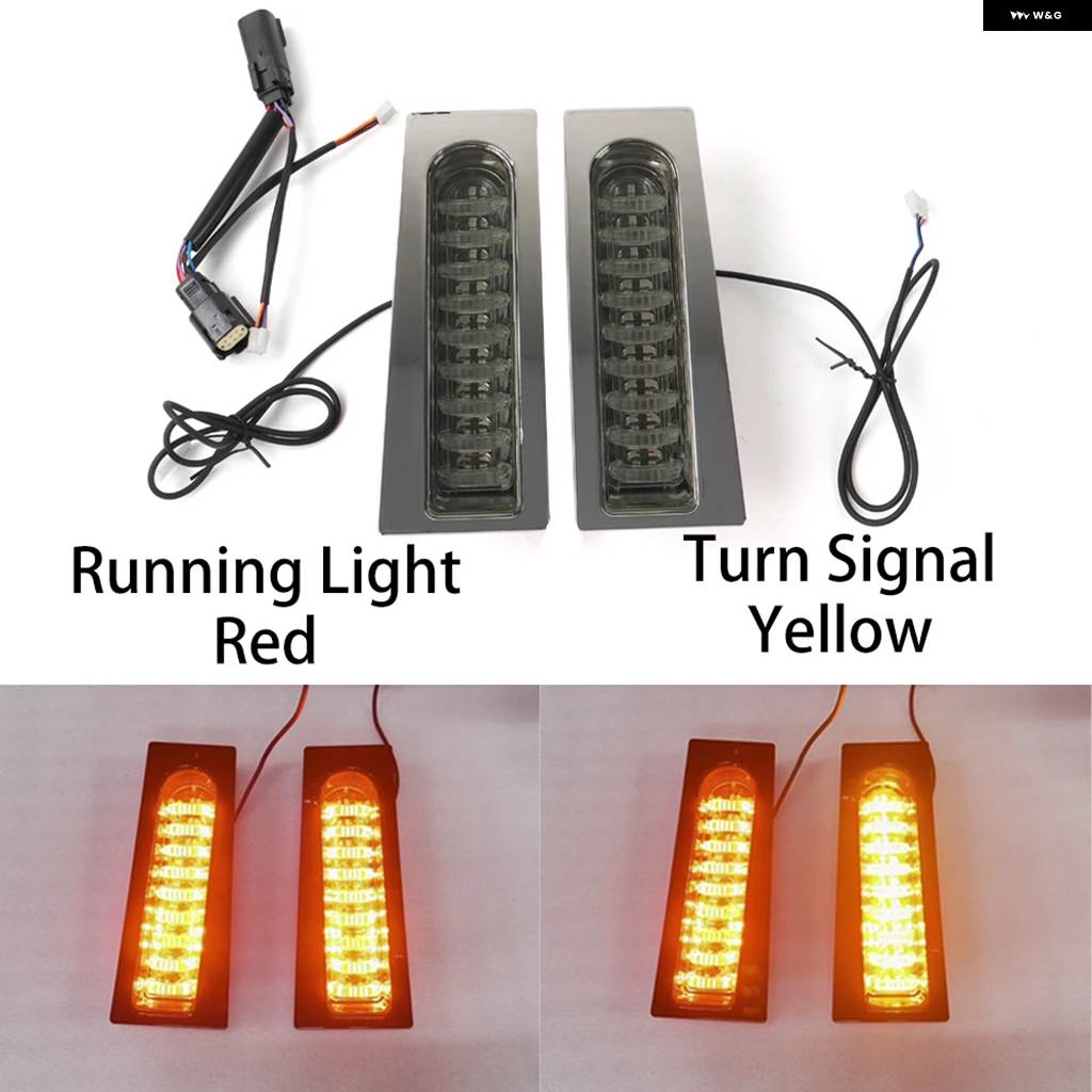 並行輸入品 LED サドルバッグ フィラー ライトブレーキテールウィンカー ハーレー ツーリングストリートグライド ロードキング Fの画像