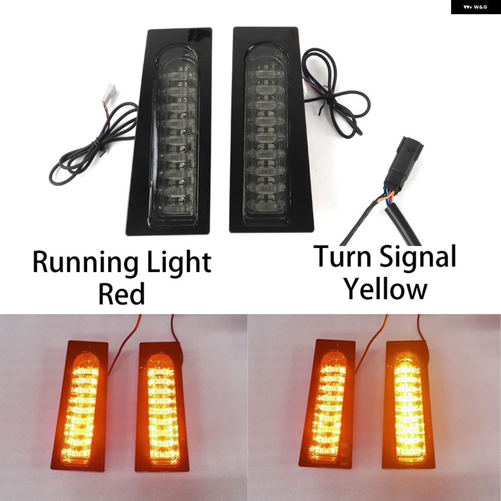 並行輸入品 LED サドルバッグ フィラー ライトブレーキテールウィンカー ハーレー ツーリングストリートグライド ロードキング Fの画像